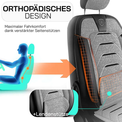 Bodrum Autositzbezüge für Citroen C3, Leinen