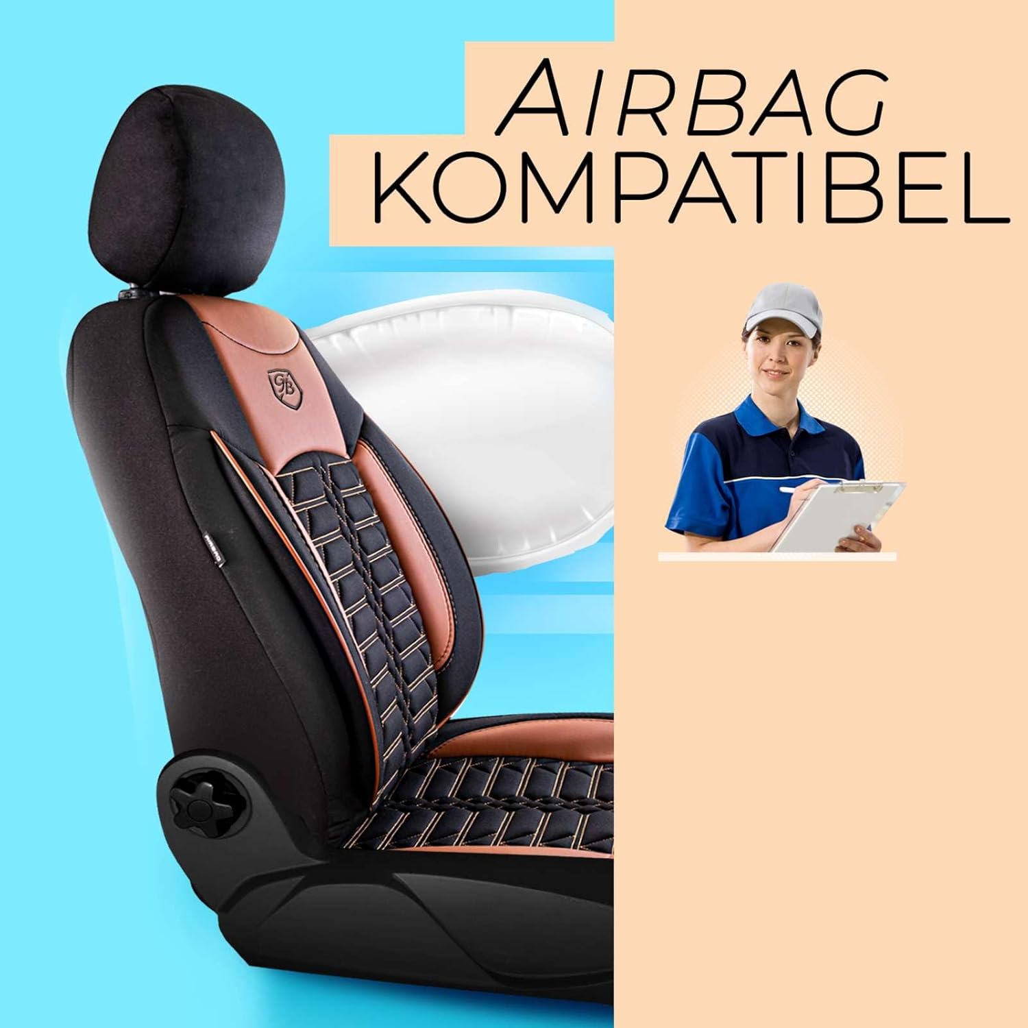 Venice Autositzbezüge für Fiat Punto, Jacquard Sitzauflage