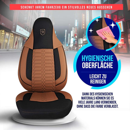 Polygon Autositzbezüge für Mitsubishi Eclipse, Lacoste-Stoff