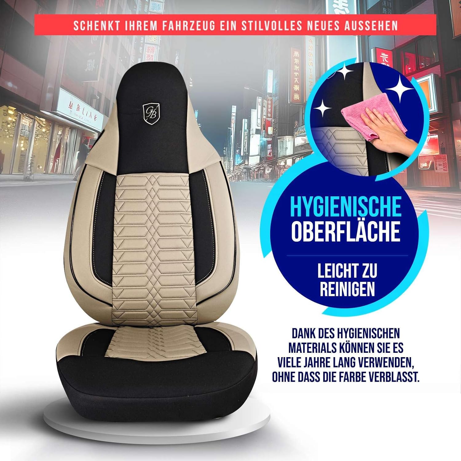 Polygon Autositzbezüge für Mazda CX-3, Lacoste-Stoff