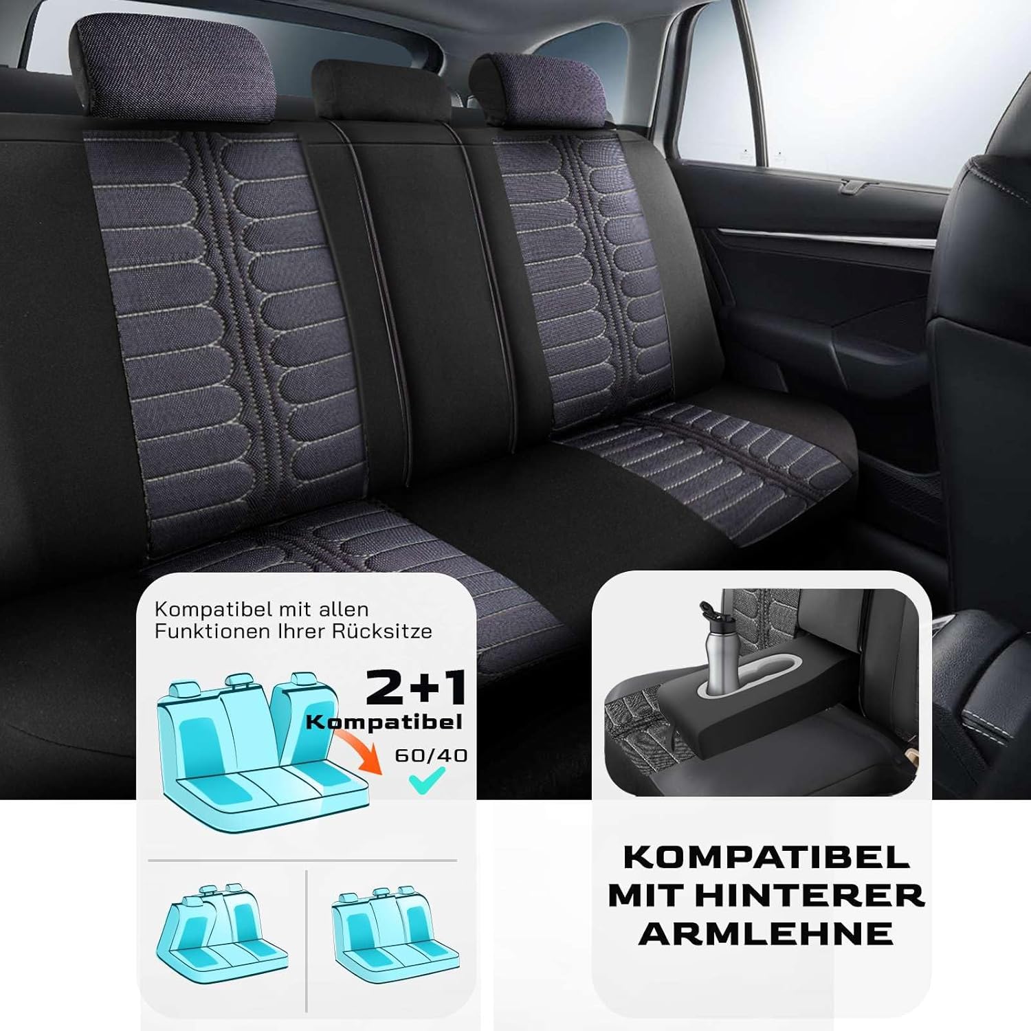 Londra Autositzbezüge für Suzuki SX4, Jacquard Sitzauflage