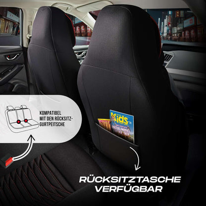 Tokyo Autositzbezüge für Jaguar XF, Velours & Leder