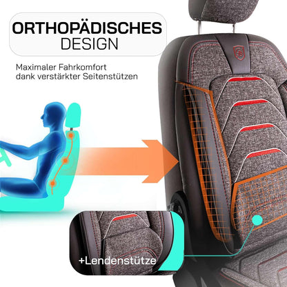 Bodrum Autositzbezüge für Audi A2, Leinen