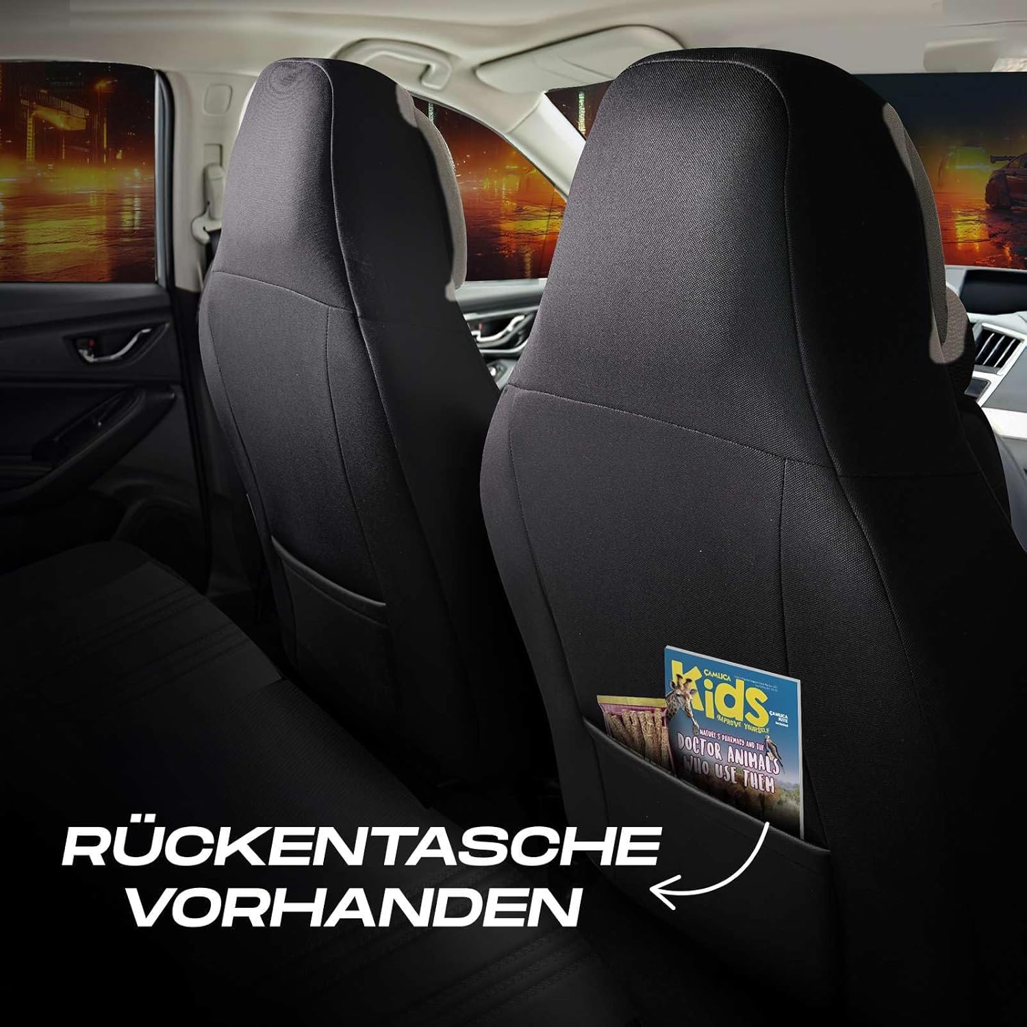 Hunter Autositzbezüge für Chevrolet Aveo, Lacoste-Stoff