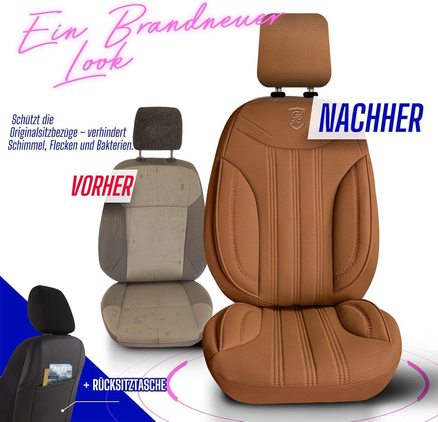 Miami Autositzbezüge für Jeep Cherokee, Leder