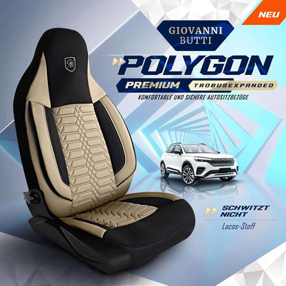Polygon Autositzbezüge für Seat Exeo, Lacoste-Stoff