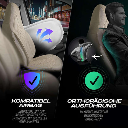 Munich Autositzbezüge für Mazda CX-9, Leinen