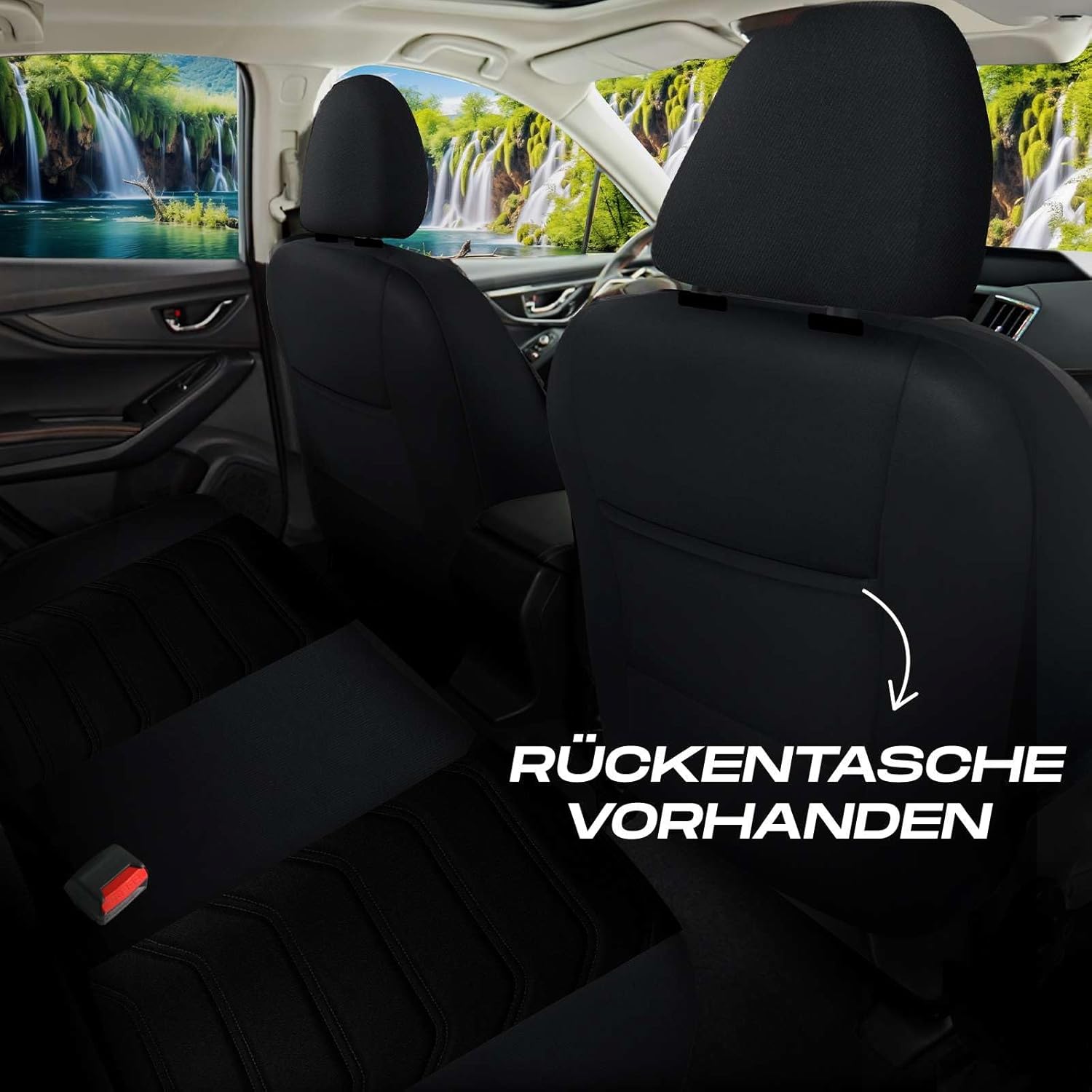 Lechfall Autositzbezüge für Hyundai i20, Lacoste-Stoff
