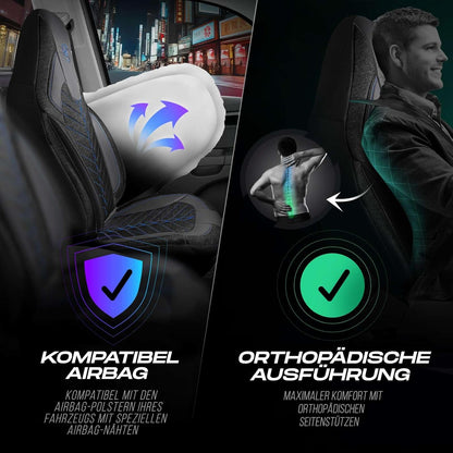 Munich Autositzbezüge für Mitsubishi L200, Leinen