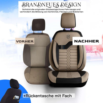 Londra Autositzbezüge für Mazda 3, Jacquard Sitzauflage