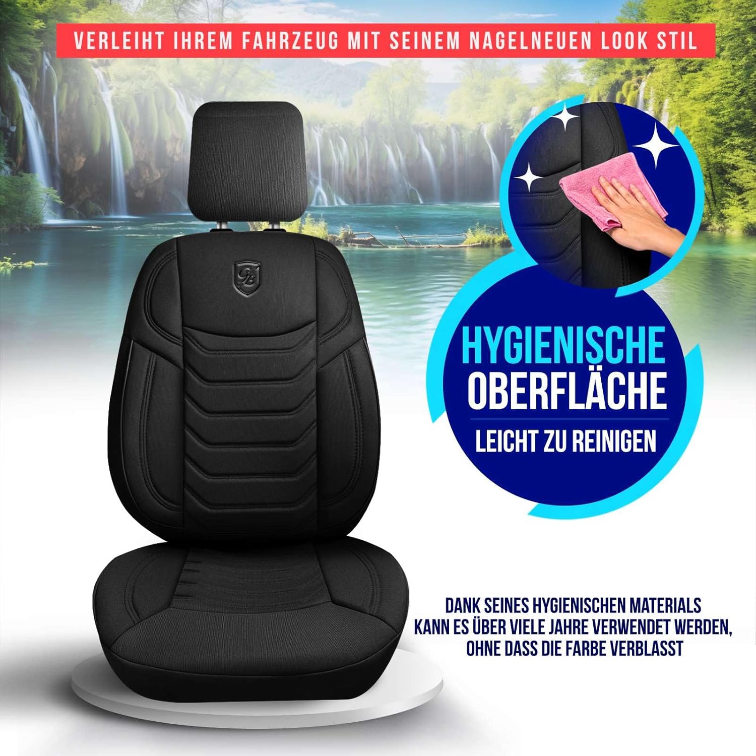 Lechfall Autositzbezüge für Renault Talisman, Lacoste-Stoff