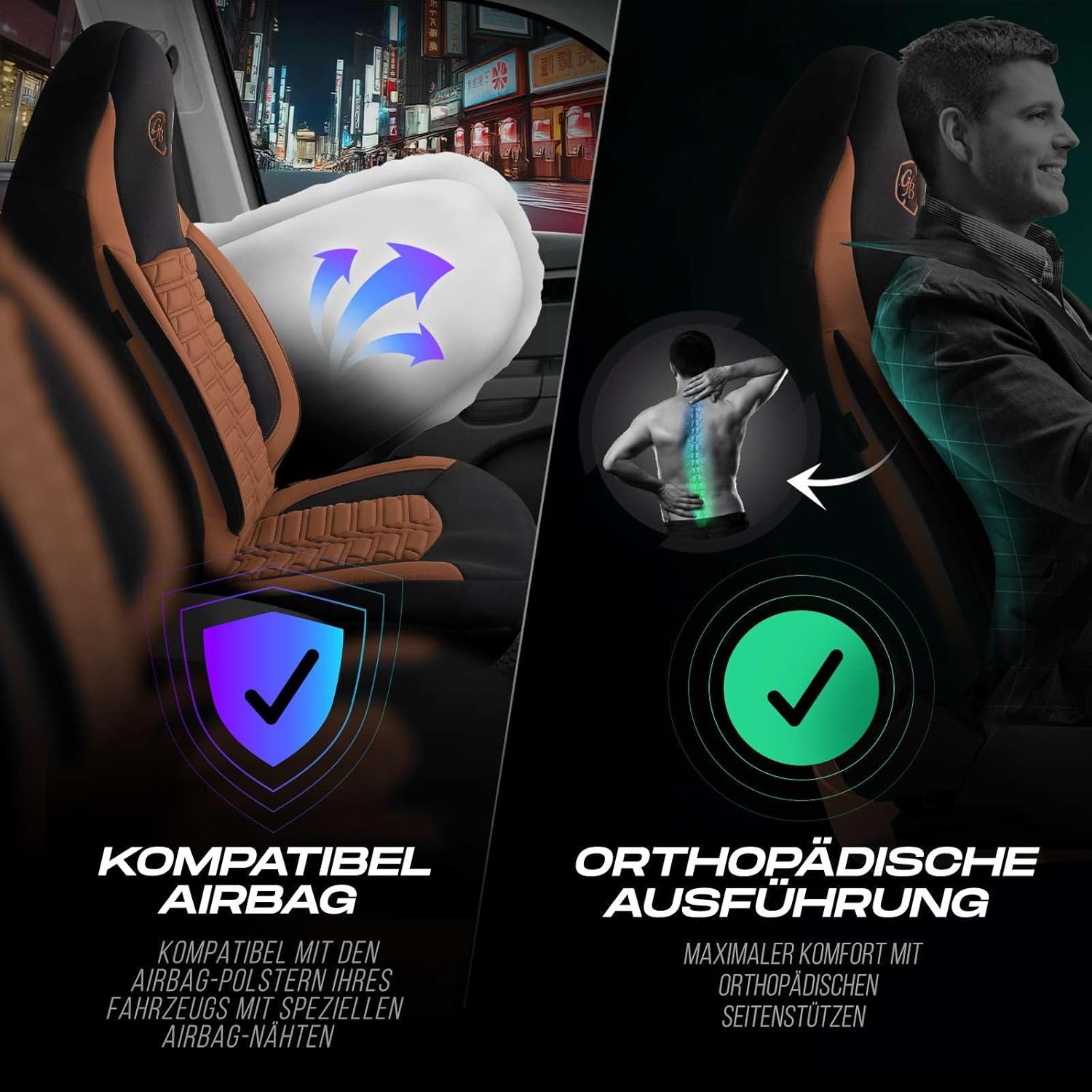Polygon Autositzbezüge für Renault Espace, Lacoste-Stoff