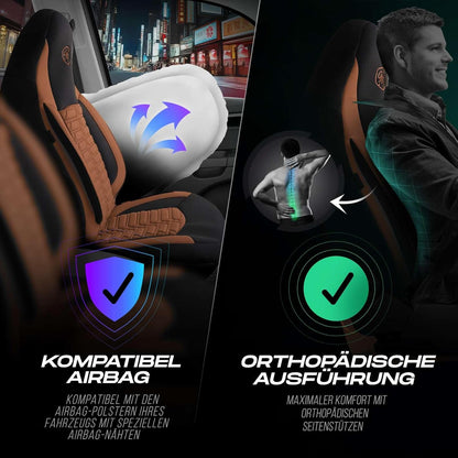 Polygon Autositzbezüge für Opel Astra, Lacoste-Stoff