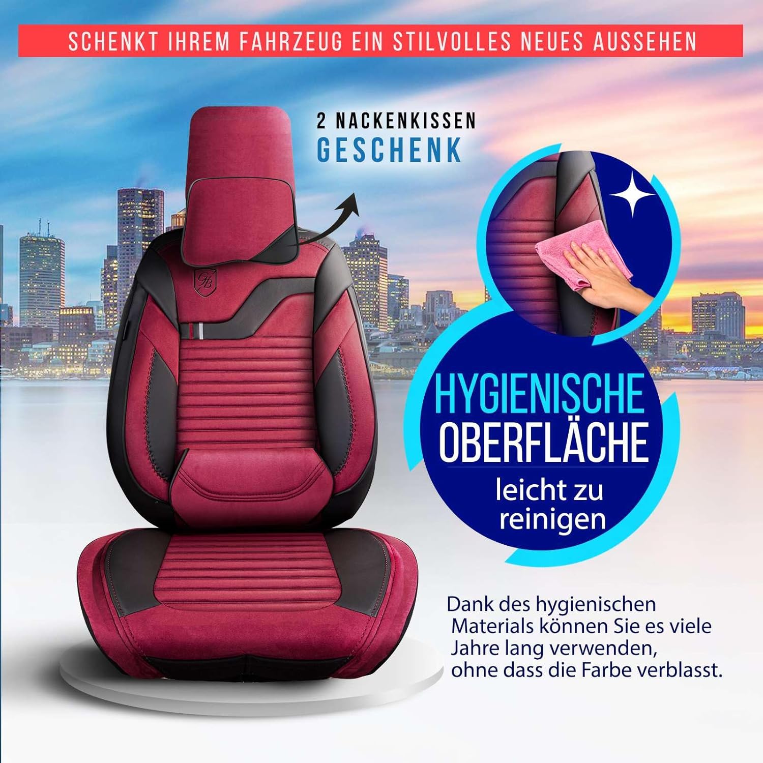 Boston Autositzbezüge für Toyota Land Cruiser, Velours