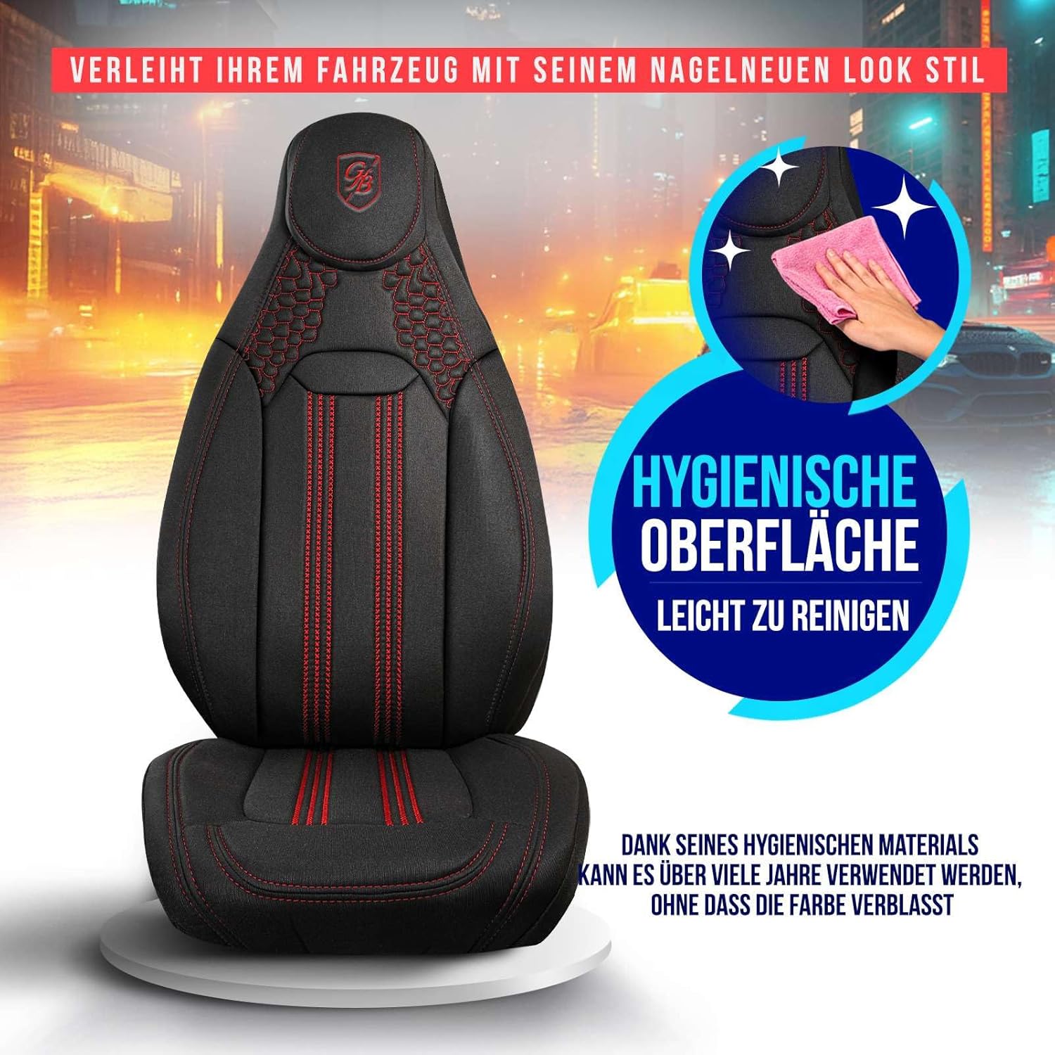 Hunter Autositzbezüge für Volvo S40, Lacoste-Stoff