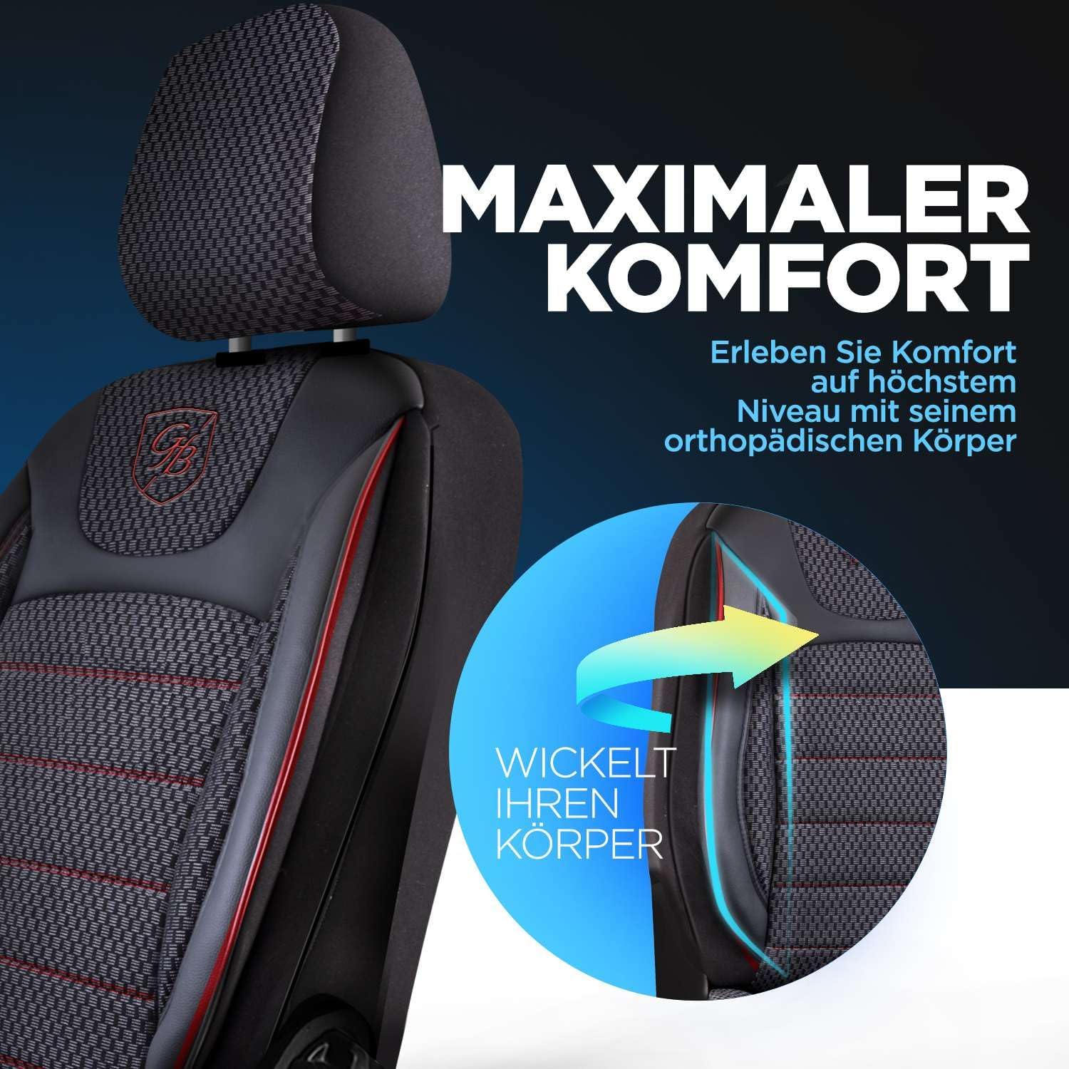 Prestij Autositzbezüge für Subaru Justy, Webstoff