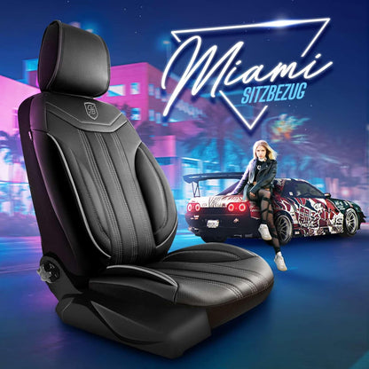 Miami Autositzbezüge für Renault Scenic, Leder