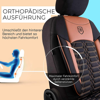 Venice Autositzbezüge für Skoda Roomstar, Jacquard Sitzauflage