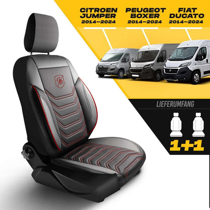 Autositzbezüge Universal 2+1 für Transit Custom (2016-2023), Piqué-Stoff