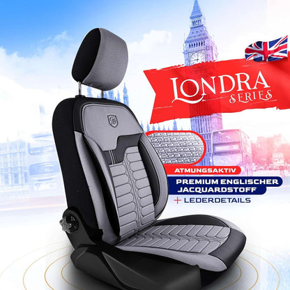 Londra Autositzbezüge für Ssang Yong Korando, Jacquard Sitzauflage