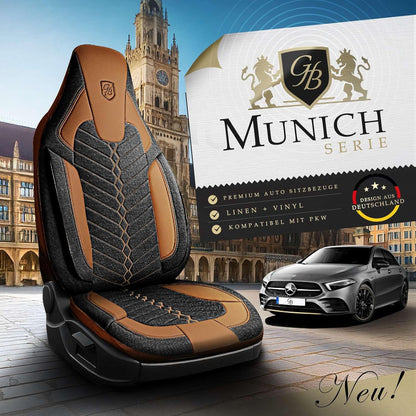 Munich Autositzbezüge für Chevrolet Spark, Leinen