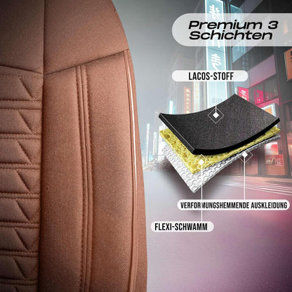 Polygon Autositzbezüge für Suzuki Swift, Lacoste-Stoff