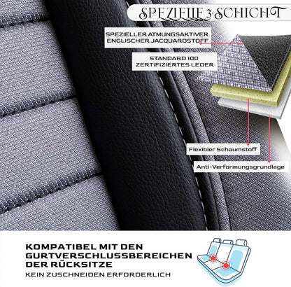 Londra Autositzbezüge für Mazda 3, Jacquard Sitzauflage
