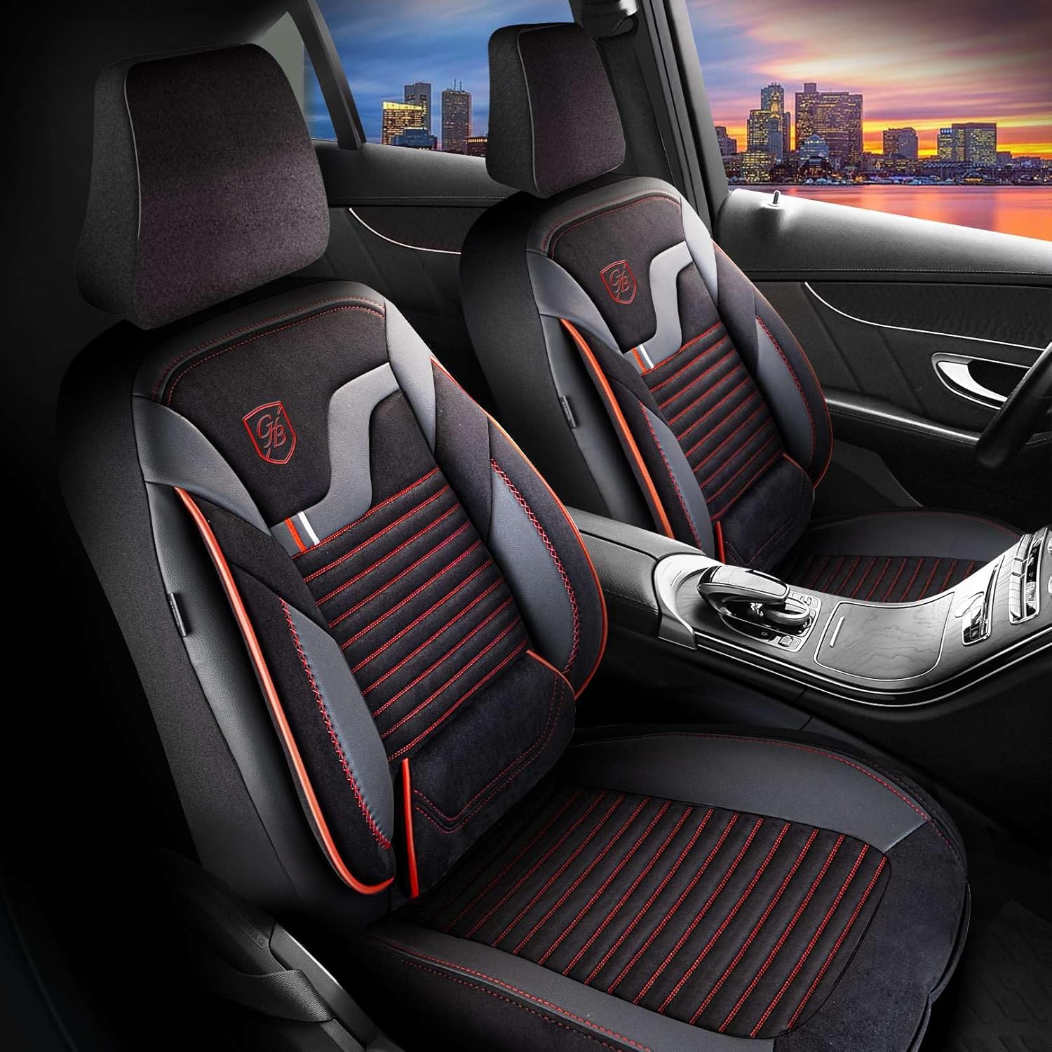 Boston Autositzbezüge für Kia Carens, Velours