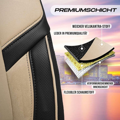 Lizbon Autositzbezüge für Toyota Prius, Alcantara