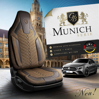 Munich Autositzbezüge für Land Rover Evoque, Leinen