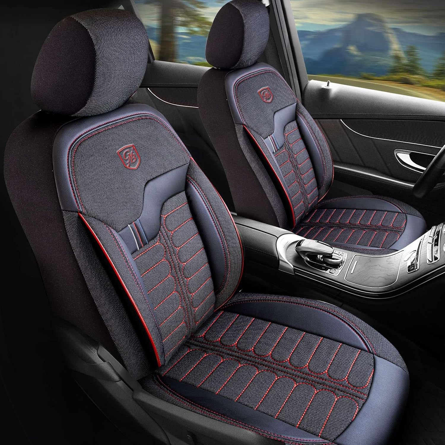 Londra Autositzbezüge für VW Caddy, Jacquard Sitzauflage