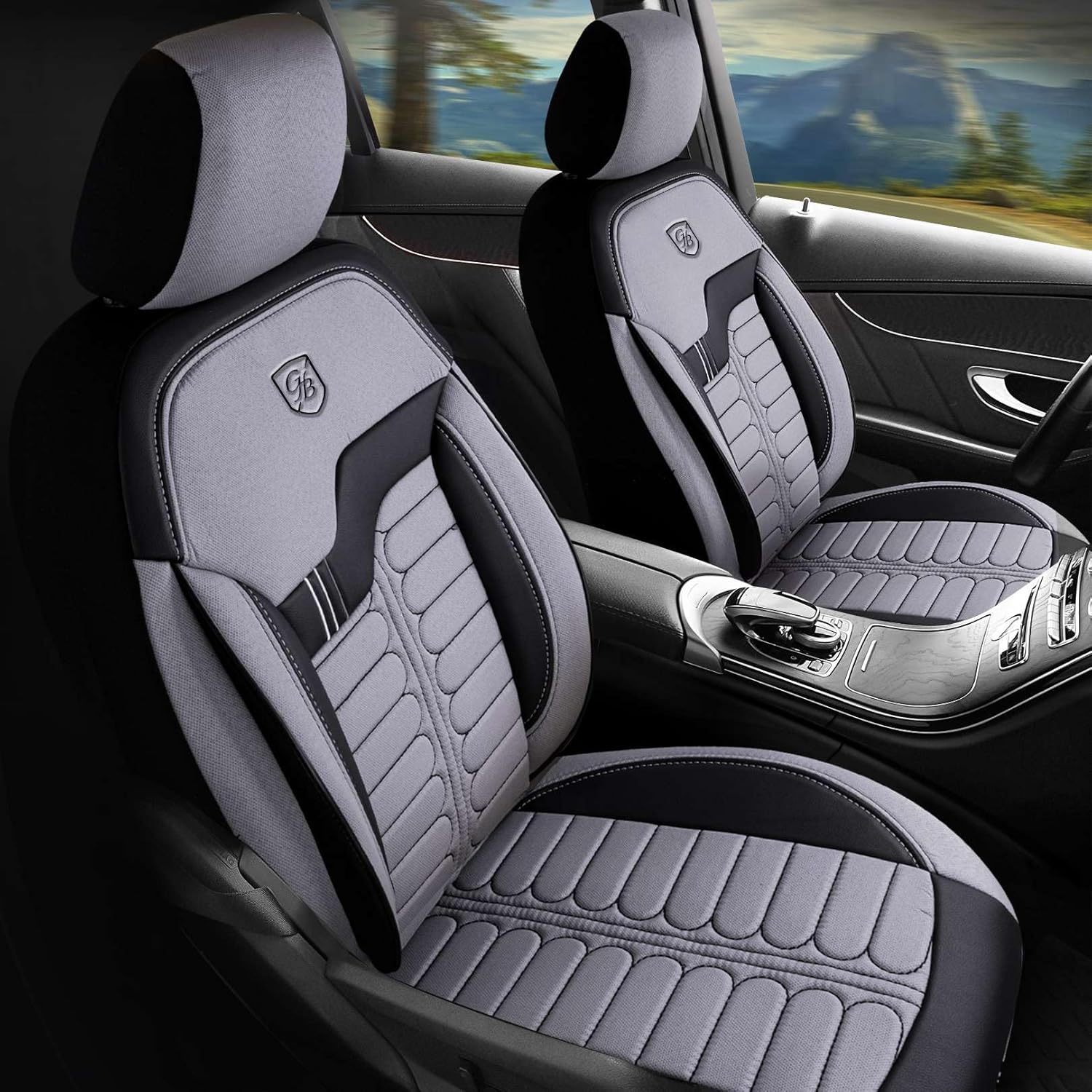 Londra Autositzbezüge für Jaguar X-Type, Jacquard Sitzauflage