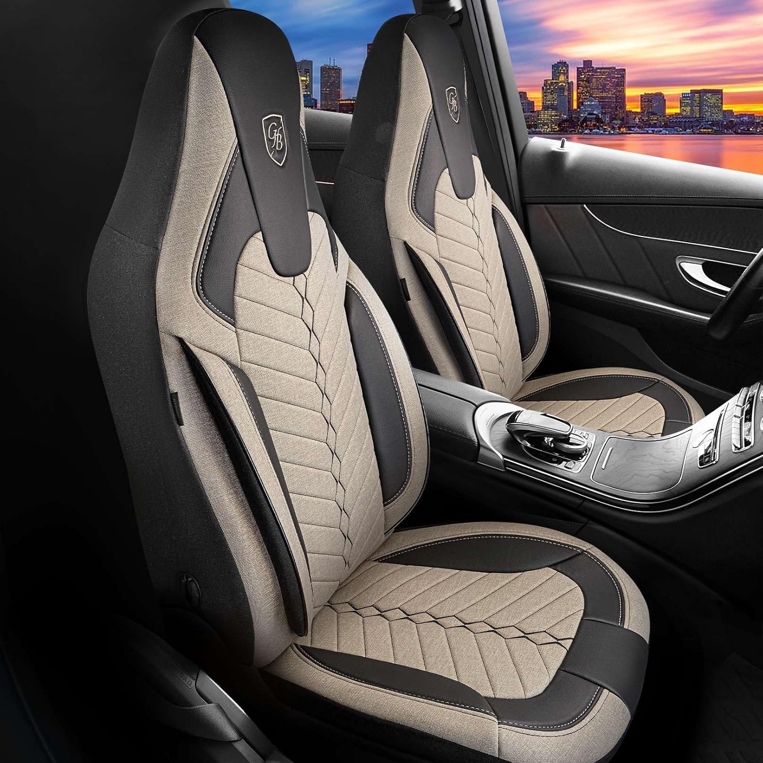 Munich Autositzbezüge für Renault Modus, Leinen