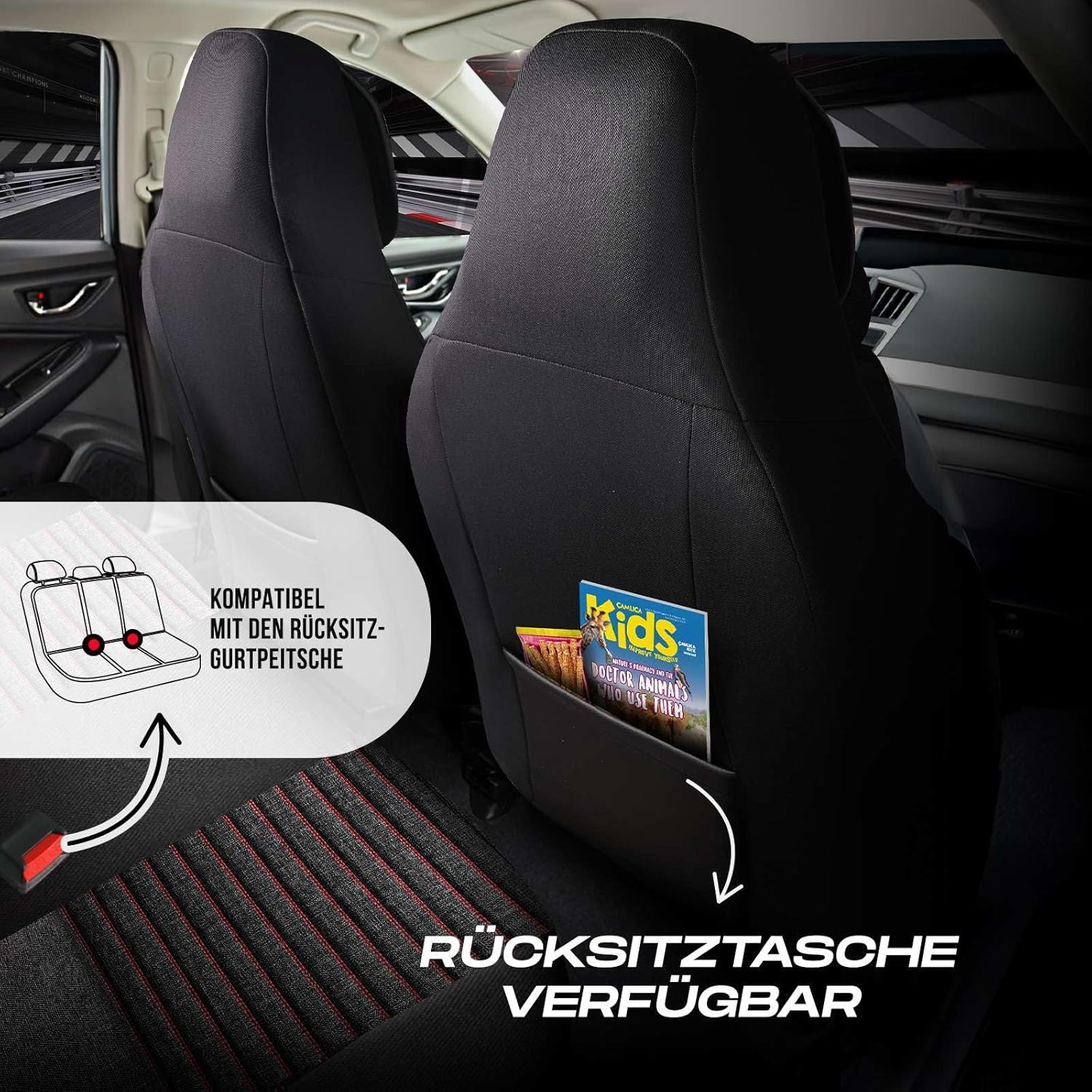 Enzo Autositzbezüge für Peugeot 508, Leinen