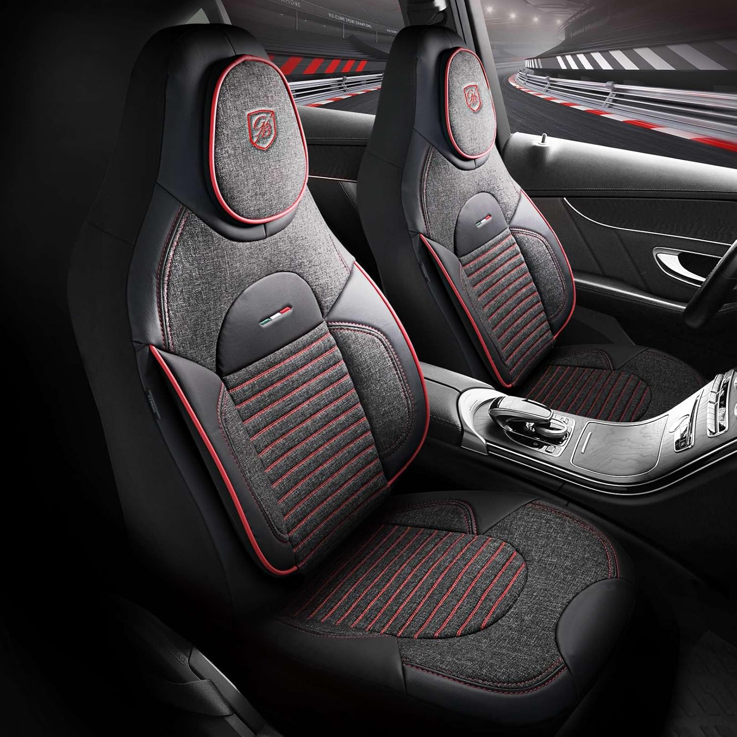 Enzo Autositzbezüge für Nissan X-Trail, Leinen