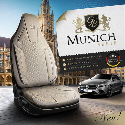 Munich Autositzbezüge für Suzuki Celerio, Leinen
