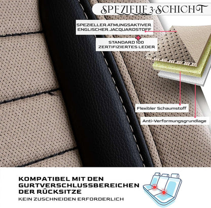 Londra Autositzbezüge für VW Arteon, Jacquard Sitzauflage