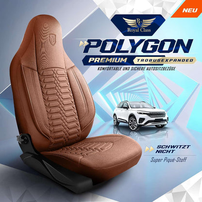 Polygon Autositzbezüge für Ford Transit Nugget, Lacoste-Stoff
