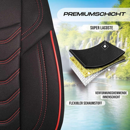 Lechfall Autositzbezüge für Fiat Ulysse, Lacoste-Stoff
