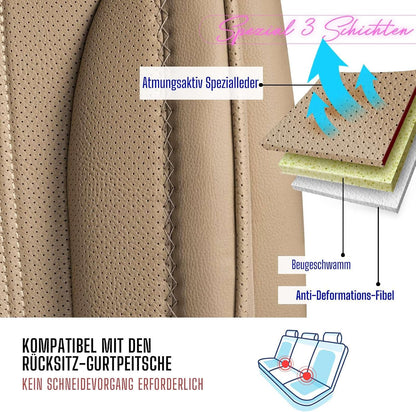 Miami Autositzbezüge für Ford Ecosport, Leder