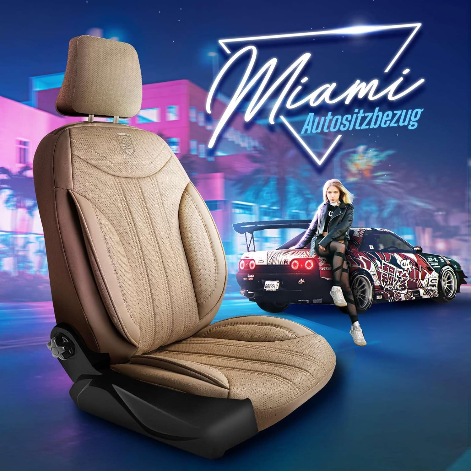 Miami Autositzbezüge für Suzuki Swift, Leder