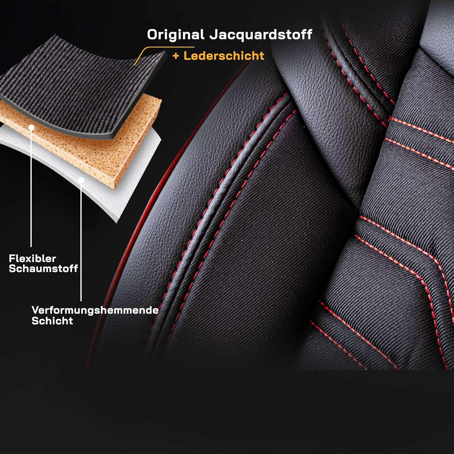 Berlin Autositzbezüge für Ssang Yong Korando, Jacquard Sitzauflage