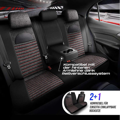 Enzo Autositzbezüge für Renault Kadjar, Leinen