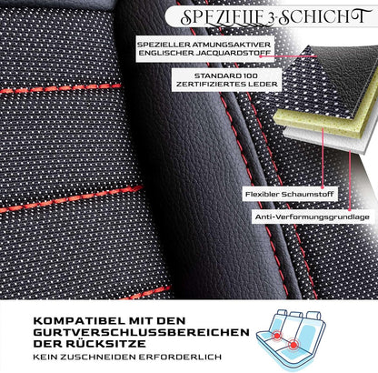 Londra Autositzbezüge für Hyundai i30, Jacquard Sitzauflage