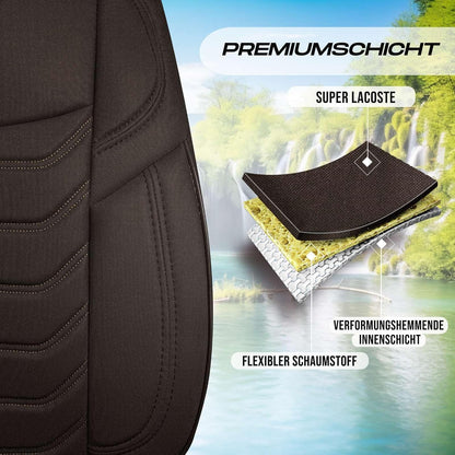Lechfall Autositzbezüge für Renault Modus, Lacoste-Stoff
