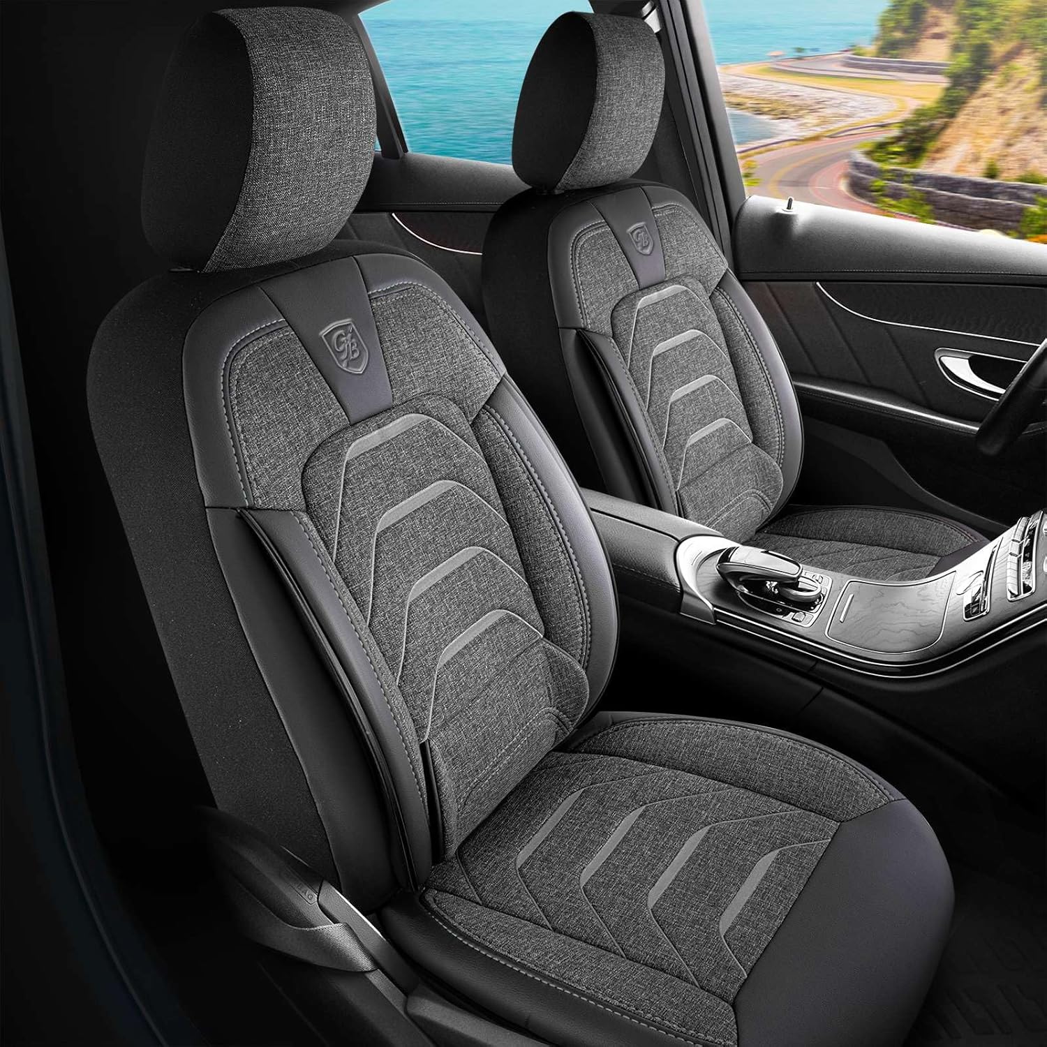 Bodrum Autositzbezüge für Nissan X-Trail, Leinen