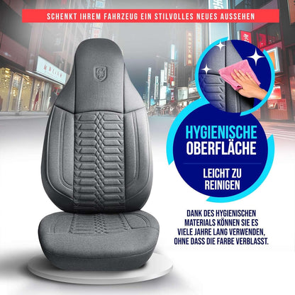 Polygon Autositzbezüge für Toyota Corolla, Lacoste-Stoff