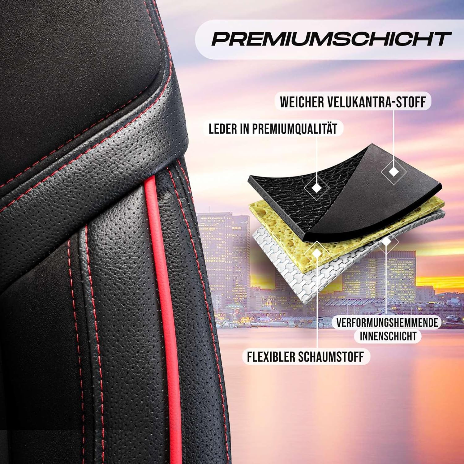 Lizbon Autositzbezüge für BMW 2er, Alcantara