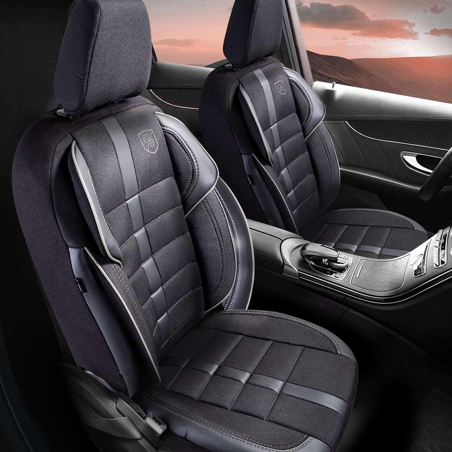 Everest Autositzbezüge für Volvo V40 – Jacquard Sitzauflage