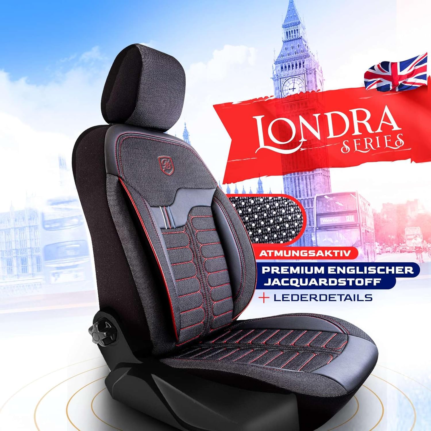Londra Autositzbezüge für Renault Scenic, Jacquard Sitzauflage